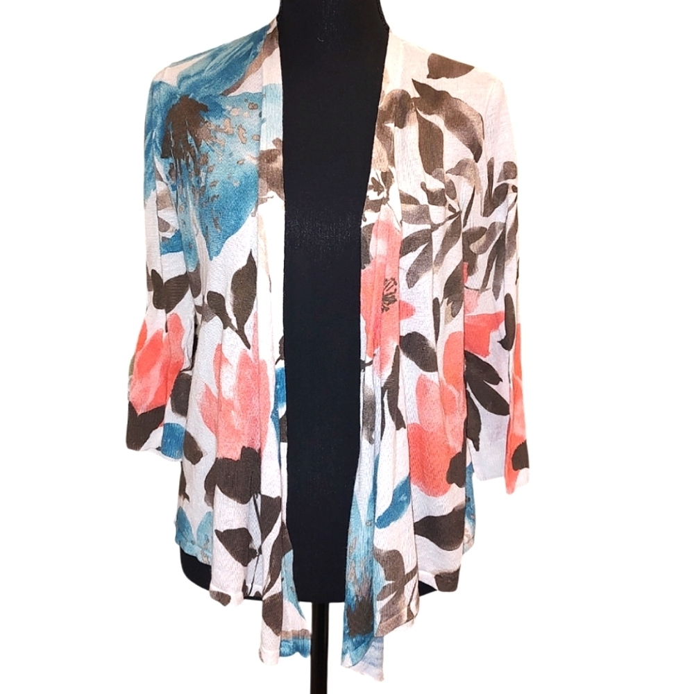Chico's Floral Cardigan